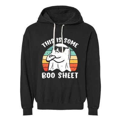 This Is Some Boo Sheet Halloween Ghost Funny Gift Garment-Dyed Fleece Hoodie