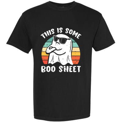 This Is Some Boo Sheet Halloween Ghost Funny Gift Garment-Dyed Heavyweight T-Shirt