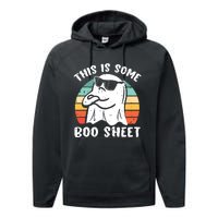 This Is Some Boo Sheet Halloween Ghost Funny Gift Performance Fleece Hoodie