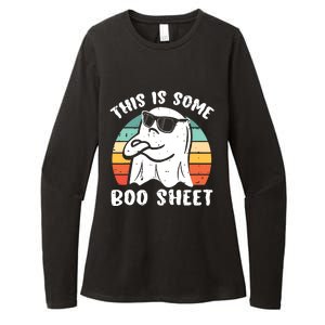 This Is Some Boo Sheet Halloween Ghost Funny Gift Womens CVC Long Sleeve Shirt