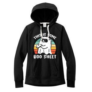 This Is Some Boo Sheet Halloween Ghost Funny Gift Women's Fleece Hoodie