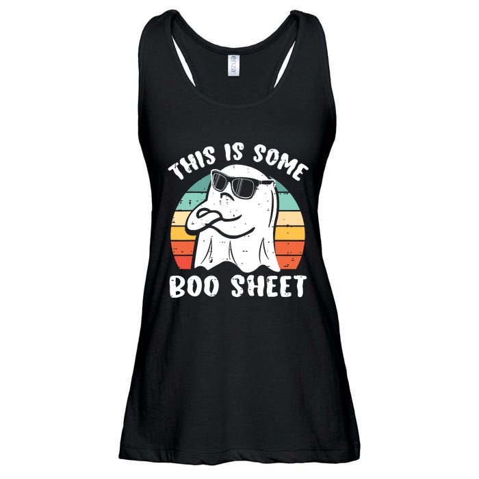 This Is Some Boo Sheet Halloween Ghost Funny Gift Ladies Essential Flowy Tank