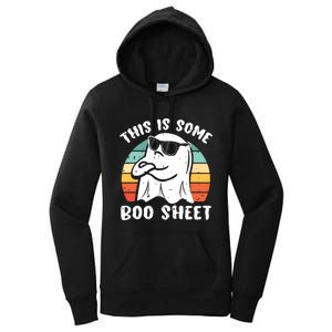 This Is Some Boo Sheet Halloween Ghost Funny Gift Women's Pullover Hoodie