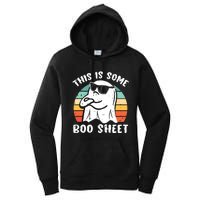 This Is Some Boo Sheet Halloween Ghost Funny Gift Women's Pullover Hoodie