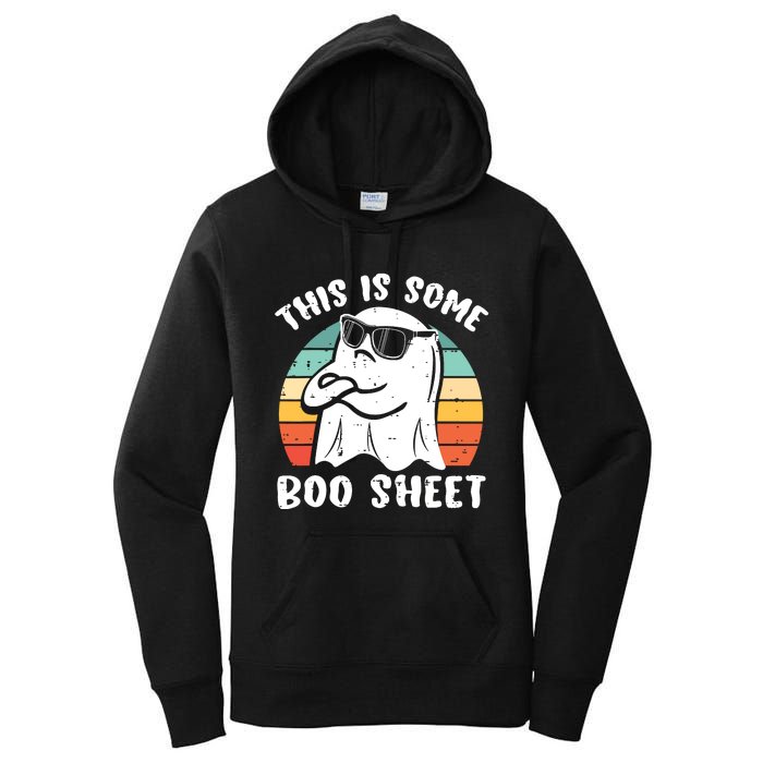 This Is Some Boo Sheet Halloween Ghost Funny Gift Women's Pullover Hoodie