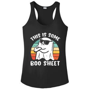 This Is Some Boo Sheet Halloween Ghost Funny Gift Ladies PosiCharge Competitor Racerback Tank