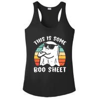 This Is Some Boo Sheet Halloween Ghost Funny Gift Ladies PosiCharge Competitor Racerback Tank