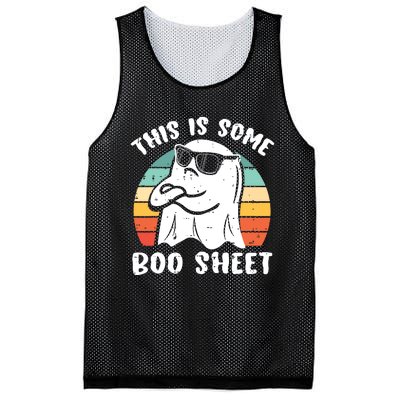 This Is Some Boo Sheet Halloween Ghost Funny Gift Mesh Reversible Basketball Jersey Tank