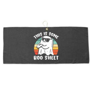 This Is Some Boo Sheet Halloween Ghost Funny Gift Large Microfiber Waffle Golf Towel