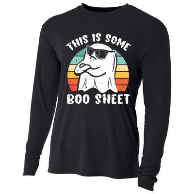 This Is Some Boo Sheet Halloween Ghost Funny Gift Cooling Performance Long Sleeve Crew