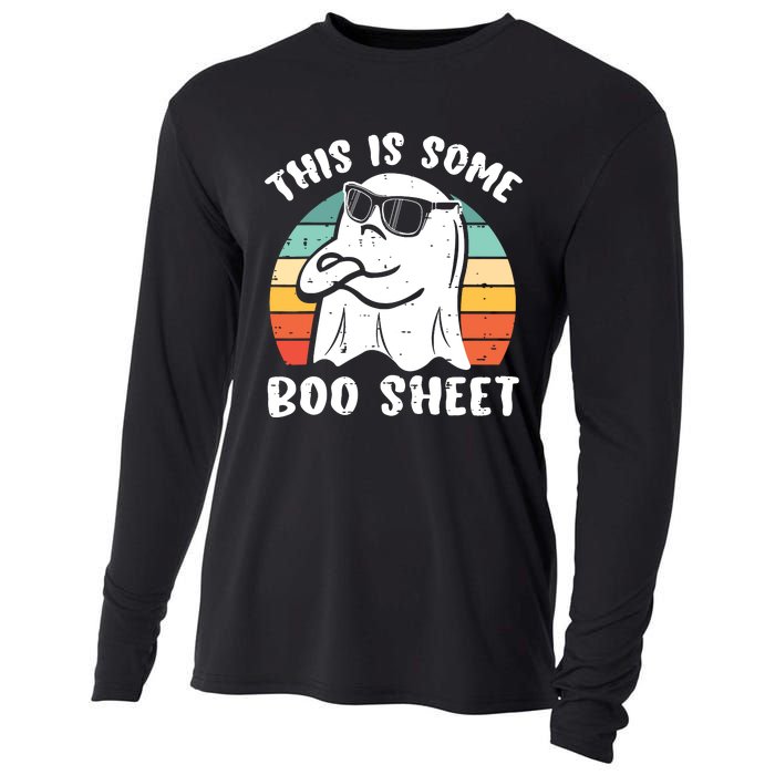 This Is Some Boo Sheet Halloween Ghost Funny Gift Cooling Performance Long Sleeve Crew