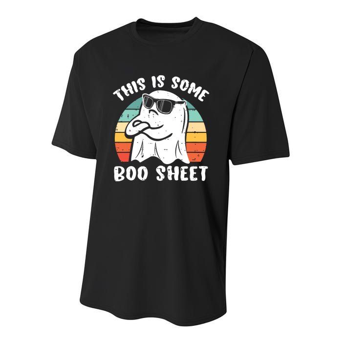 This Is Some Boo Sheet Halloween Ghost Funny Gift Youth Performance Sprint T-Shirt