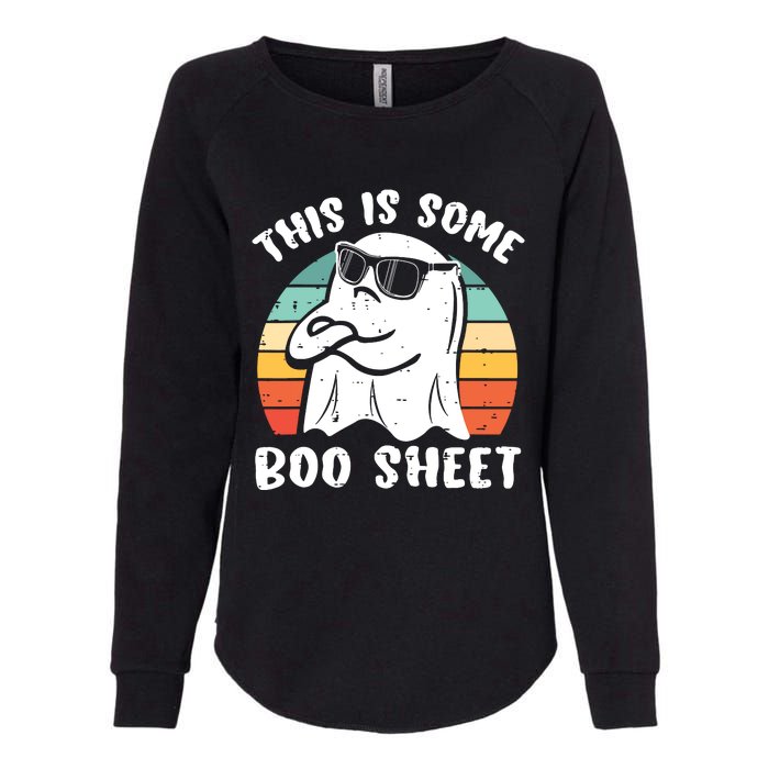 This Is Some Boo Sheet Halloween Ghost Funny Gift Womens California Wash Sweatshirt