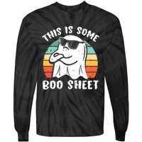 This Is Some Boo Sheet Halloween Ghost Funny Gift Tie-Dye Long Sleeve Shirt