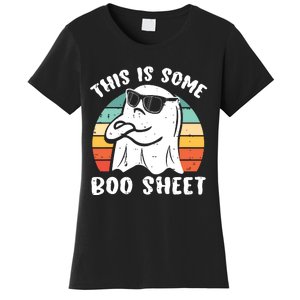 This Is Some Boo Sheet Halloween Ghost Funny Gift Women's T-Shirt