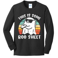 This Is Some Boo Sheet Halloween Ghost Funny Gift Kids Long Sleeve Shirt