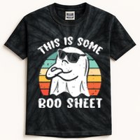 This Is Some Boo Sheet Halloween Ghost Funny Gift Kids Tie-Dye T-Shirt