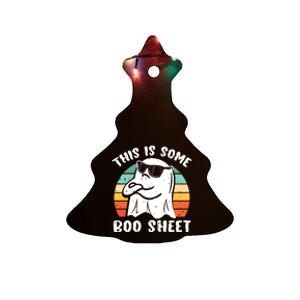 This Is Some Boo Sheet Halloween Ghost Funny Gift Ceramic Tree Ornament