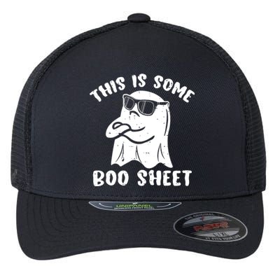 This Is Some Boo Sheet Halloween Ghost Funny Gift Flexfit Unipanel Trucker Cap