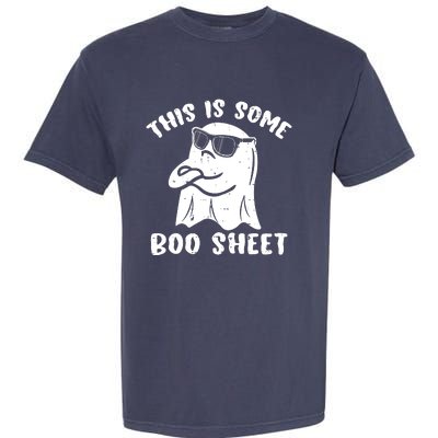 This Is Some Boo Sheet Halloween Ghost Funny Gift Garment-Dyed Heavyweight T-Shirt