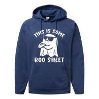 This Is Some Boo Sheet Halloween Ghost Funny Gift Performance Fleece Hoodie