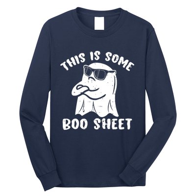 This Is Some Boo Sheet Halloween Ghost Funny Gift Long Sleeve Shirt