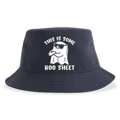 This Is Some Boo Sheet Halloween Ghost Funny Gift Sustainable Bucket Hat