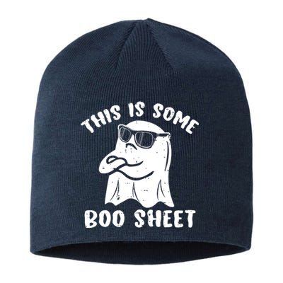 This Is Some Boo Sheet Halloween Ghost Funny Gift Sustainable Beanie