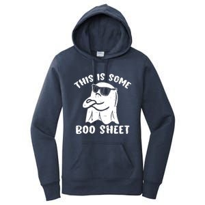 This Is Some Boo Sheet Halloween Ghost Funny Gift Women's Pullover Hoodie