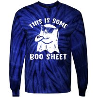 This Is Some Boo Sheet Halloween Ghost Funny Gift Tie-Dye Long Sleeve Shirt