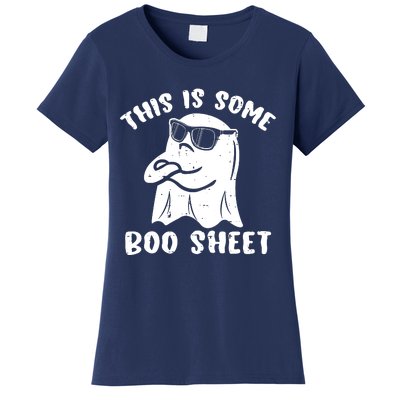 This Is Some Boo Sheet Halloween Ghost Funny Gift Women's T-Shirt