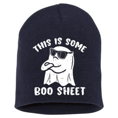 This Is Some Boo Sheet Halloween Ghost Funny Gift Short Acrylic Beanie