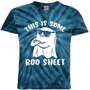 This Is Some Boo Sheet Halloween Ghost Funny Gift Kids Tie-Dye T-Shirt