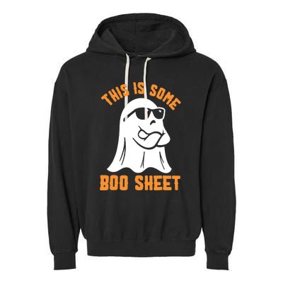 This Is Some Boo Sheet Halloween Ghost Funny Gift Garment-Dyed Fleece Hoodie