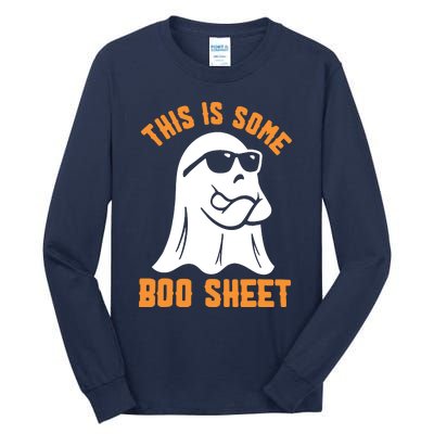 This Is Some Boo Sheet Halloween Ghost Funny Gift Tall Long Sleeve T-Shirt