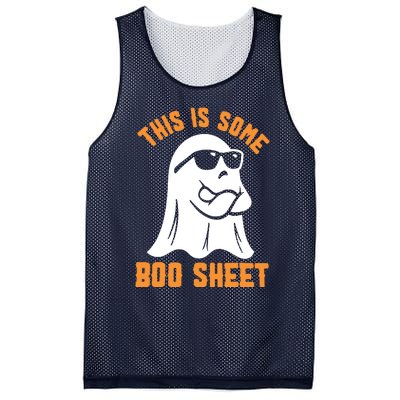 This Is Some Boo Sheet Halloween Ghost Funny Gift Mesh Reversible Basketball Jersey Tank