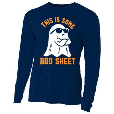 This Is Some Boo Sheet Halloween Ghost Funny Gift Cooling Performance Long Sleeve Crew