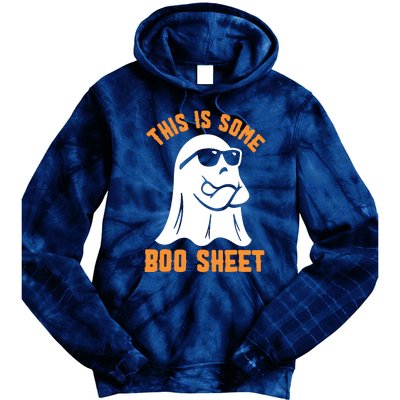 This Is Some Boo Sheet Halloween Ghost Funny Gift Tie Dye Hoodie