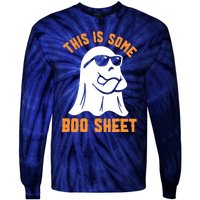 This Is Some Boo Sheet Halloween Ghost Funny Gift Tie-Dye Long Sleeve Shirt