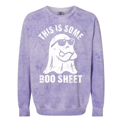 This Is Some Boo Sheet Halloween Ghost Funny Gift Colorblast Crewneck Sweatshirt