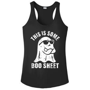 This Is Some Boo Sheet Halloween Ghost Funny Gift Ladies PosiCharge Competitor Racerback Tank