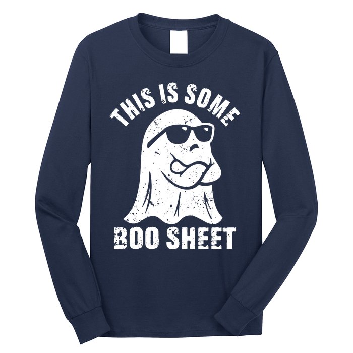 This Is Some Boo Sheet Halloween Ghost Funny Gift Long Sleeve Shirt