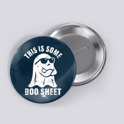 This Is Some Boo Sheet Halloween Ghost Funny Gift Button