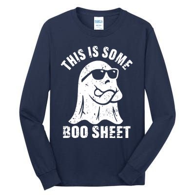 This Is Some Boo Sheet Halloween Ghost Funny Gift Tall Long Sleeve T-Shirt