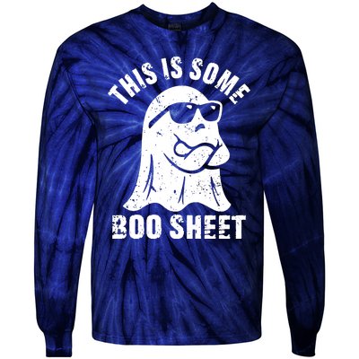 This Is Some Boo Sheet Halloween Ghost Funny Gift Tie-Dye Long Sleeve Shirt