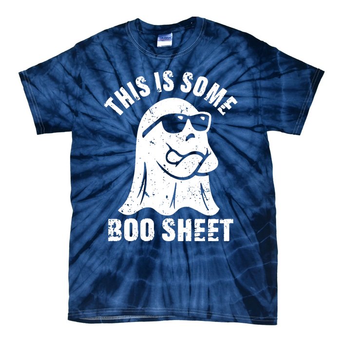 This Is Some Boo Sheet Halloween Ghost Funny Gift Tie-Dye T-Shirt