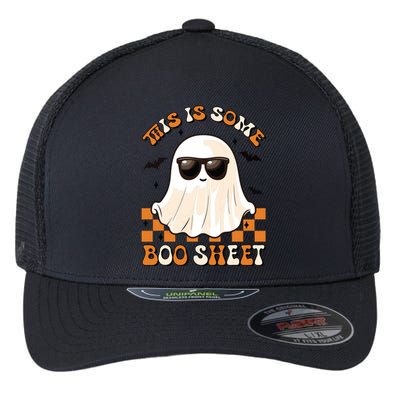 This Is Some Boo Sheet Halloween Ghost Funny Gifts Flexfit Unipanel Trucker Cap