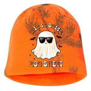 This Is Some Boo Sheet Halloween Ghost Funny Gifts Kati - Camo Knit Beanie