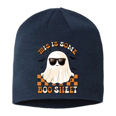 This Is Some Boo Sheet Halloween Ghost Funny Gifts Sustainable Beanie