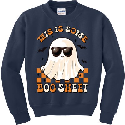 This Is Some Boo Sheet Halloween Ghost Funny Gifts Kids Sweatshirt